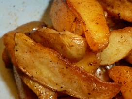 Roasted Potato Fries (cooked in bacon fat)